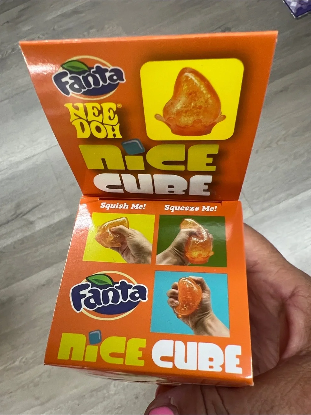 Nee Doh Nice Cube - Orange Super Solid Squish